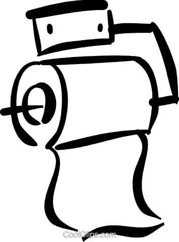 355x480 Toilet Paper Royalty Free Vector Clip Art Illustration Vc037103