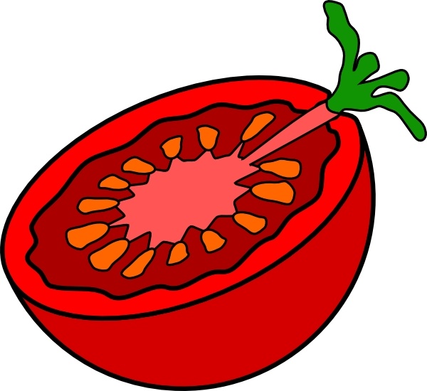 600x550 Cut Tomato Clip Art Free Vector In Open Office Drawing Svg ( Svg