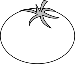 297x252 Tomato Outline Clip Art