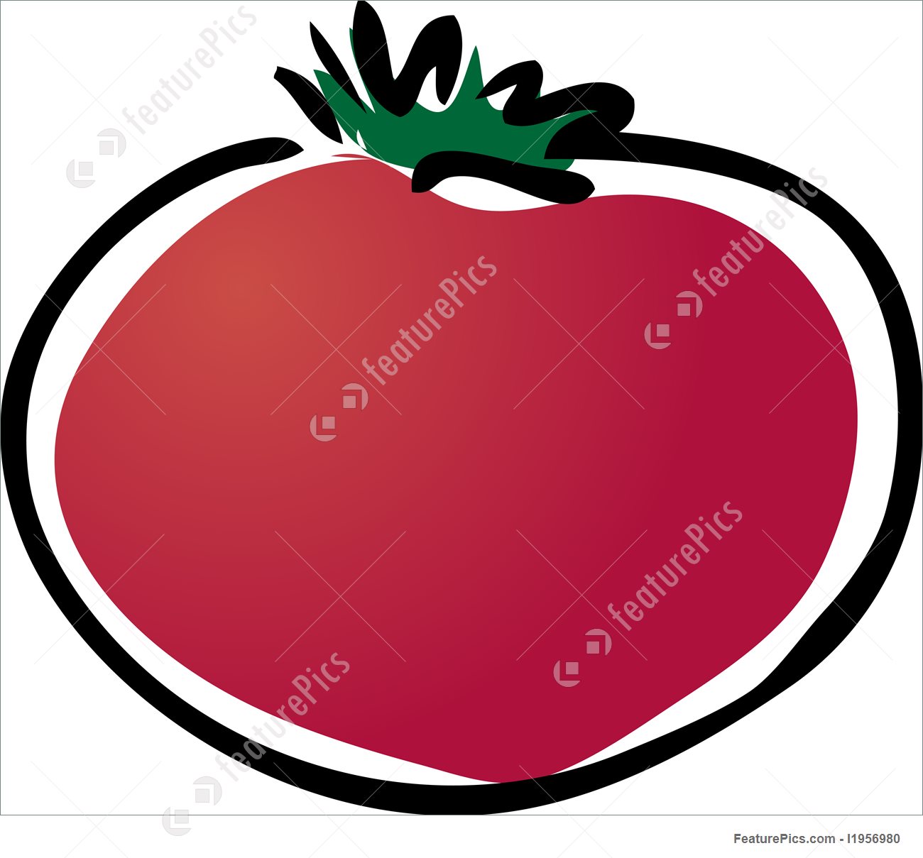 1300x1209 Tomato Stock Illustration I1956980