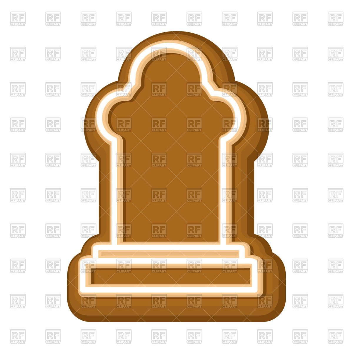 1200x1200 Tombstone Made Of Halloween Cookie Royalty Free Vector Clip Art