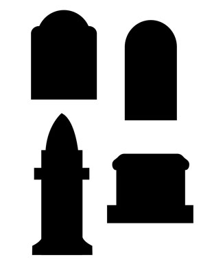309x400 Tombstone Clipart Silhouette