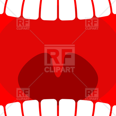 400x400 Open Mouth With Teeth And Tongue