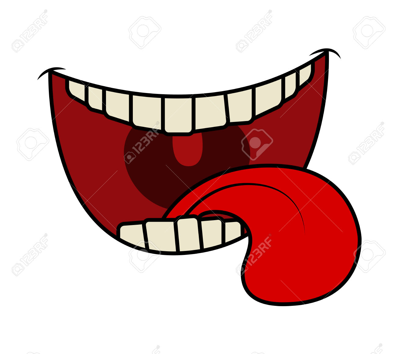 1300x1161 Tongue Clipart Cartoon