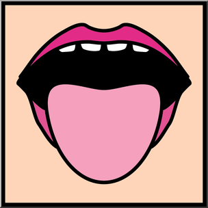 304x304 Clip Art Senses 1 Taste Color I Abcteach