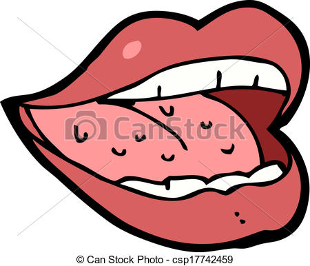 450x386 Clip Art Smile Mouth Tongue Clipart