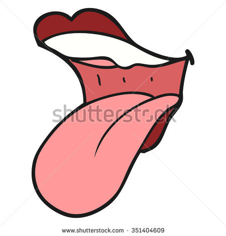 450x470 Drawn Tongue Clipart