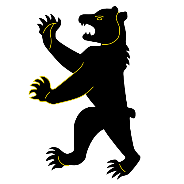 600x600 Bear Without Tongue Coat Of Arms Clip Art