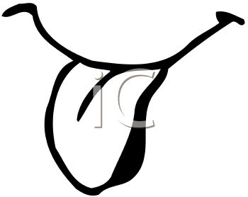 350x278 Picture Of A Tongue Sticking Out In A Vector Clip Art Illustration