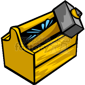 300x300 Royalty Free Mallet In A Tool Box 170287 Vector Clip Art Image