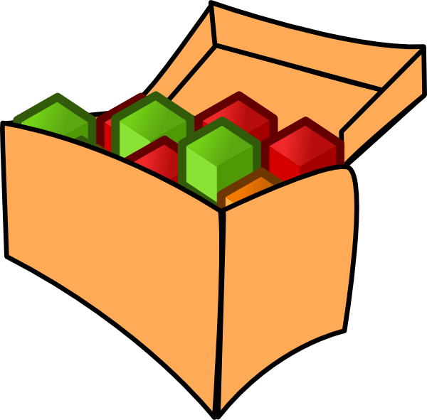 600x591 Tool Box With Cubes Clip Art