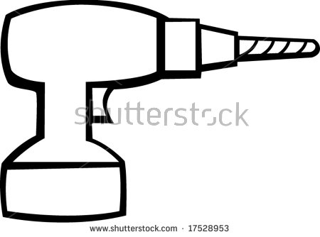 450x334 Drill Clipart Black And White