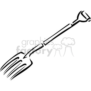 300x300 Royalty Free Black And White Pitchfork 385043 Vector Clip Art
