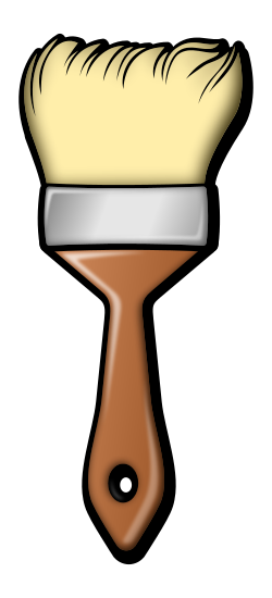 250x550 Brush Clipart Painter Tool