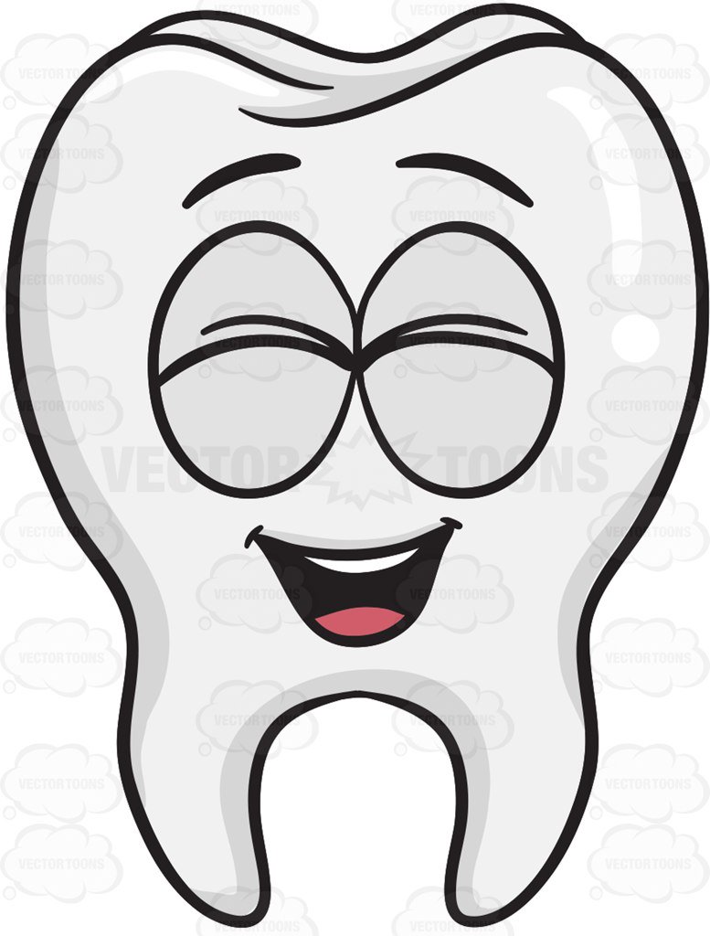 777x1024 Laughing Tooth Cartoon Clipart
