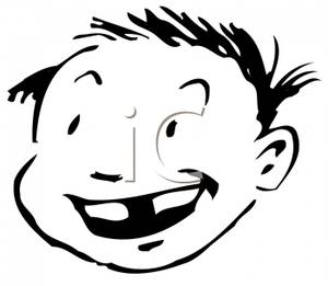 300x261 Retro Cartoon Of A Boy Missing His Front Teeth