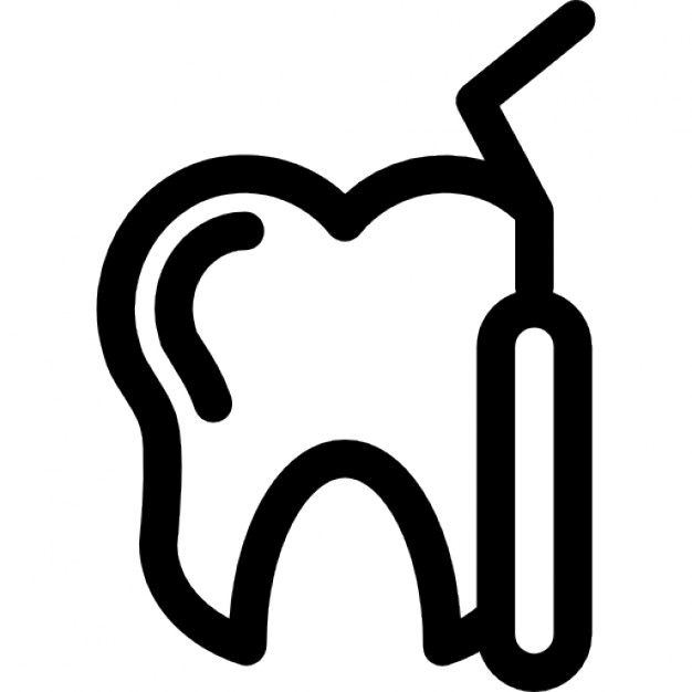626x626 Dentist Tool And A Tooth Outline Icons Free Download