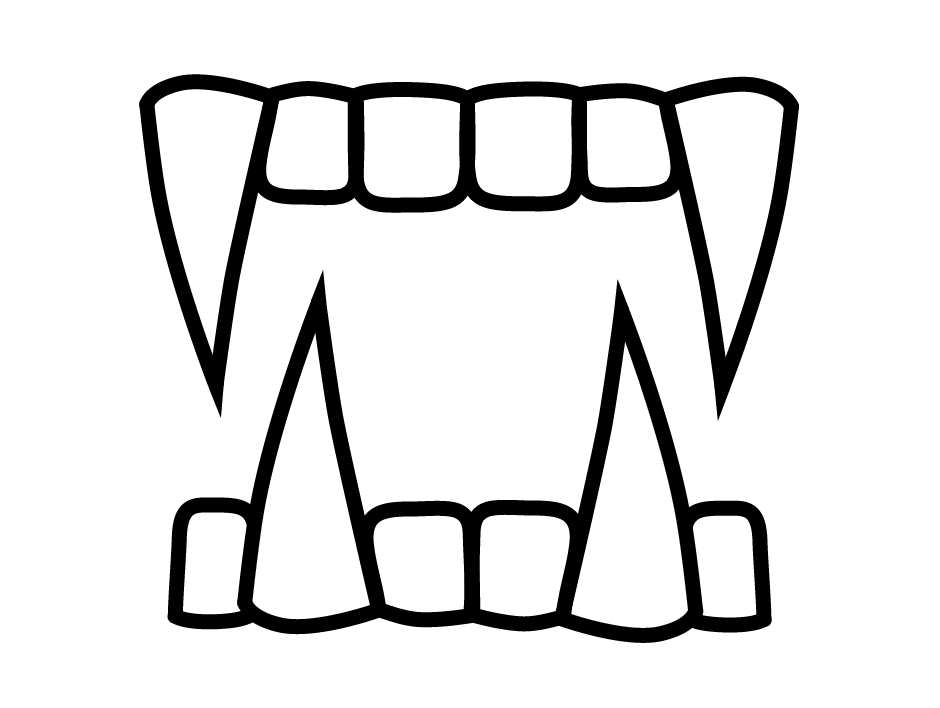 940x708 Halloween Teeth Clipart