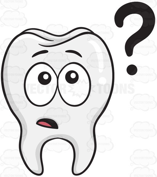 509x575 Clueless Tooth Cartoon Clipart
