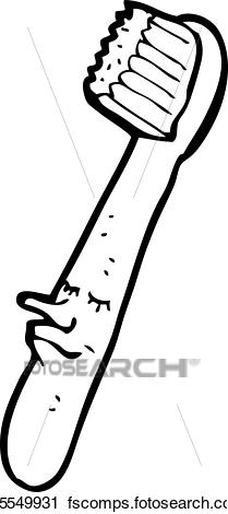 209x470 Clipart Of Cartoon Toothbrush K15549931