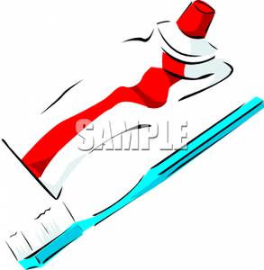 293x300 Free Clipart Image A Toothbrush And Toothpaste Tube