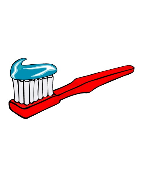 486x600 Toothbrush Clip Art Clipart Photo