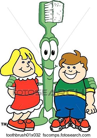 331x470 Clip Art Of Toothbrush With Kids Toothbrush01x032
