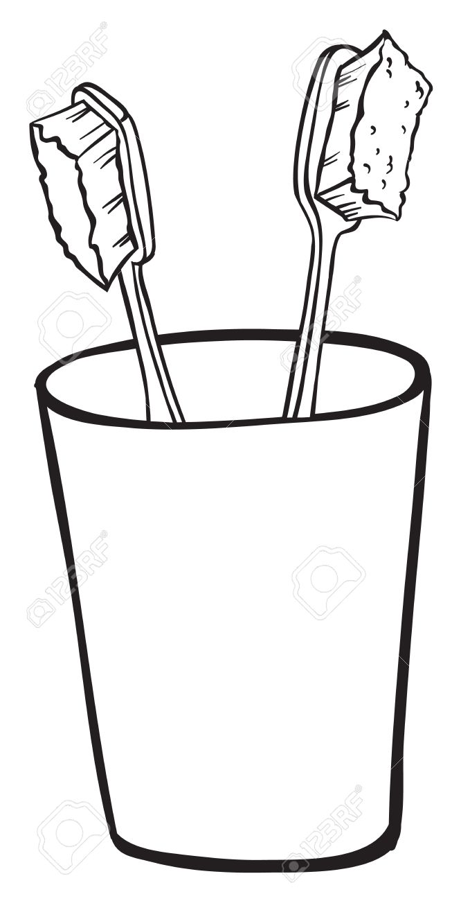 666x1300 Inside Clipart Toothbrush