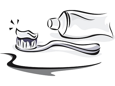 400x300 Toothbrush And Paste Clipart