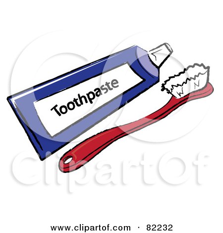 450x470 Toothbrush Clipart Black And White