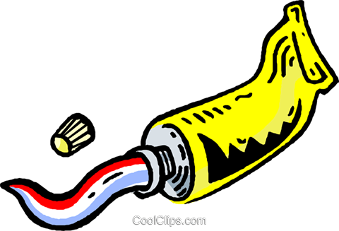 480x327 Toothpaste Royalty Free Vector Clip Art Illustration Vc006676