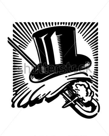 Top Hat And Cane Clipart | Free download on ClipArtMag