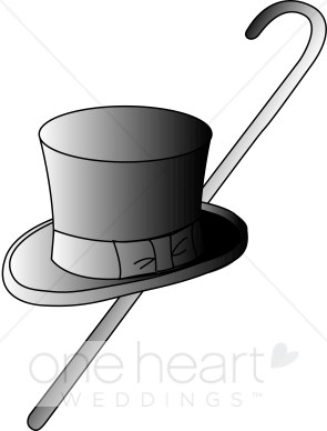 295x388 Top Hat And Cane Clipart Wedding Decorations Clipart