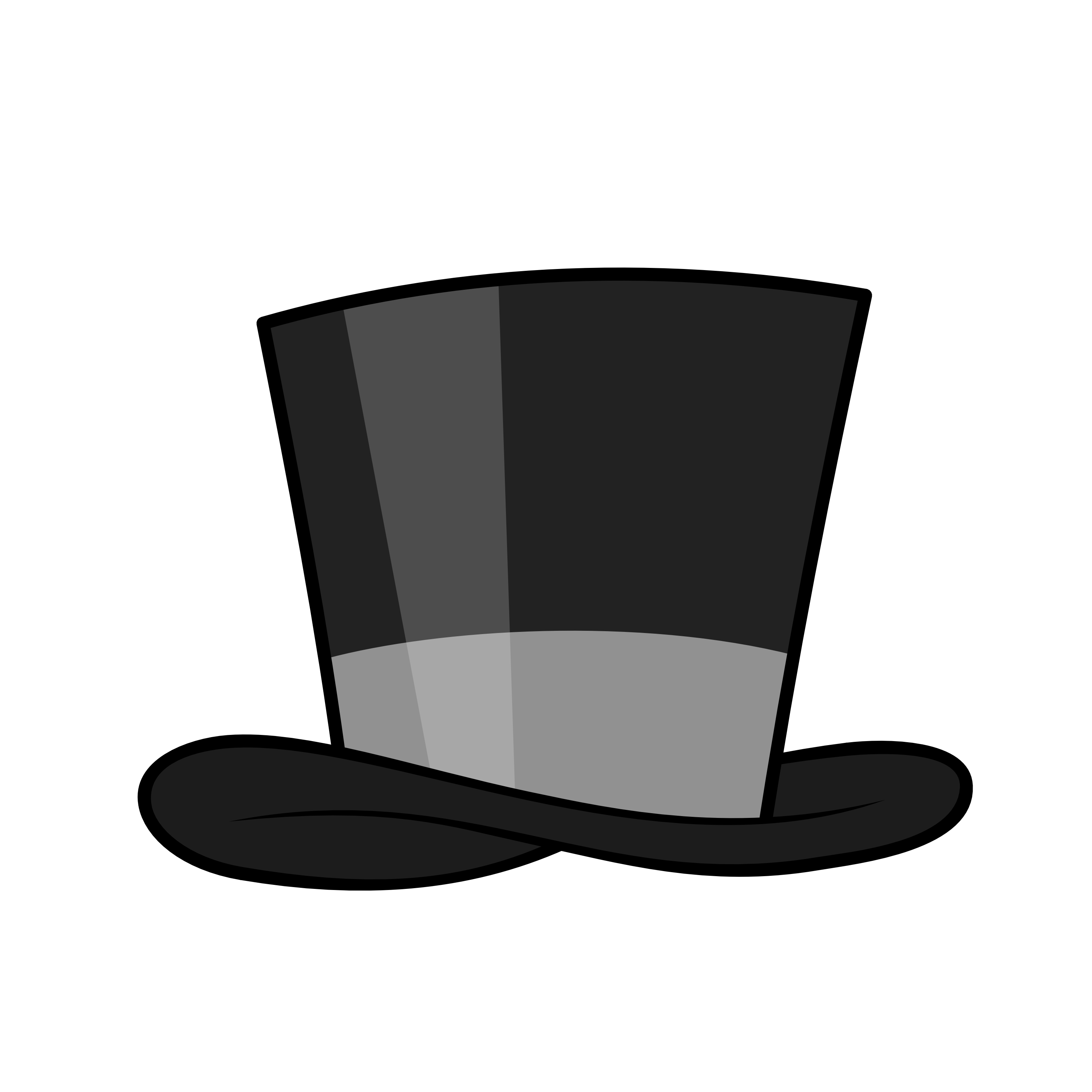 3000x3000 Top Hat Clipart Classy