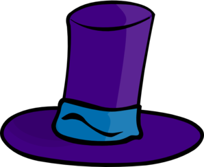 298x243 Purple Top Hat Clip Art