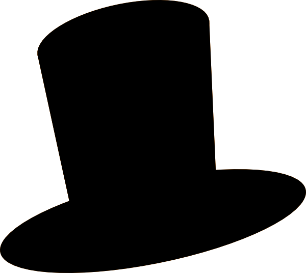 600x536 Hat Black And White Top Hat Clipart 2
