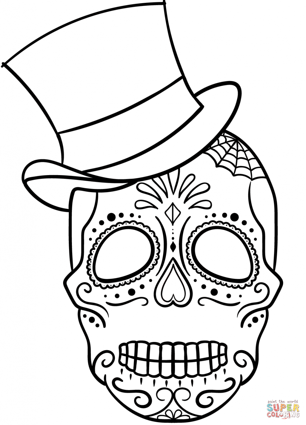 974x1352 Coloring Pages Printable Sugar Skulls Coloring Pages Printable