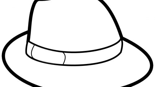 500x280 Hat Coloring Page Unique Sugar Skull With Top Hat Coloring Page
