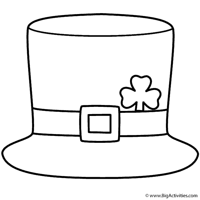 640x640 Black Top Hat Coloring Page Related Keywords Amp Suggestions, Long