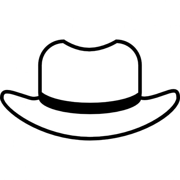 626x626 Hat Outline With Black Lining Icons Free Download