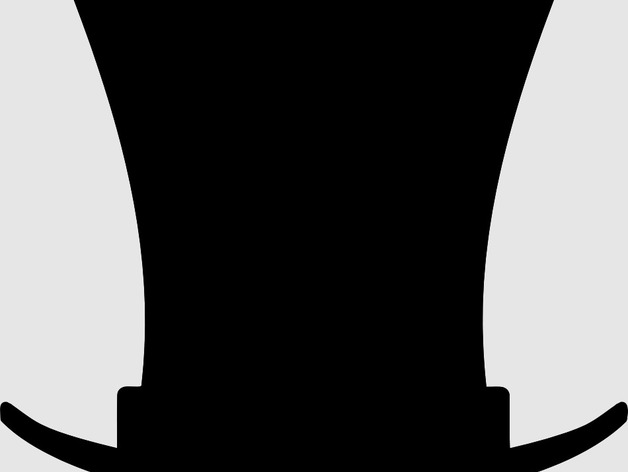 628x472 Top Hat Svg Outline By 3dlirious