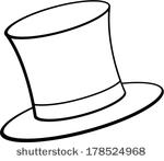 150x147 Top Hat Clipart Black And White