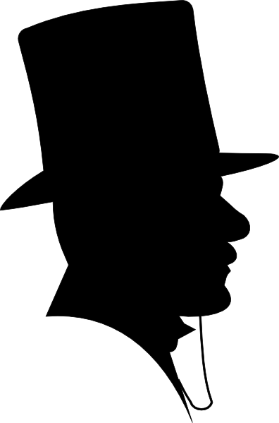 396x599 Top Hat Outline Clipart Image