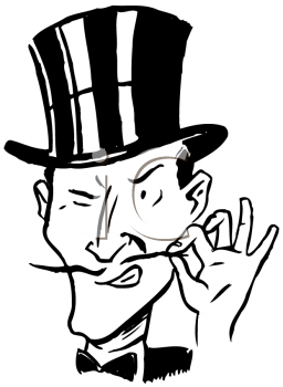256x350 Drawn Top Hat Villain