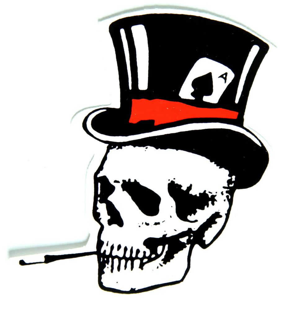 919x1000 Drawn Top Hat Tengkorak