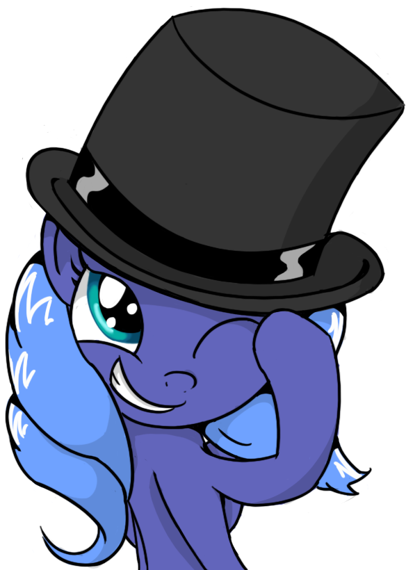 584x820 Luna In A Top Hat By Anevilzebra