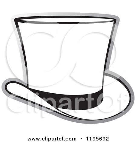 450x470 Top Hat Outline Clipart