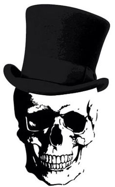 236x385 Top Hat, Skull Amp Roses