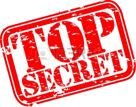 450x354 Grunge Top Secret Rubber Stamp, Vector Illustration Royalty Free