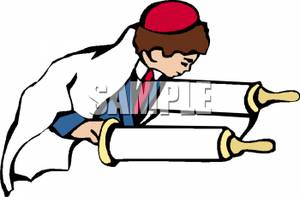 300x197 Jewish Boy Studying The Torah Clipart Picture